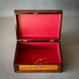 Brass Inlaid Walnut Box