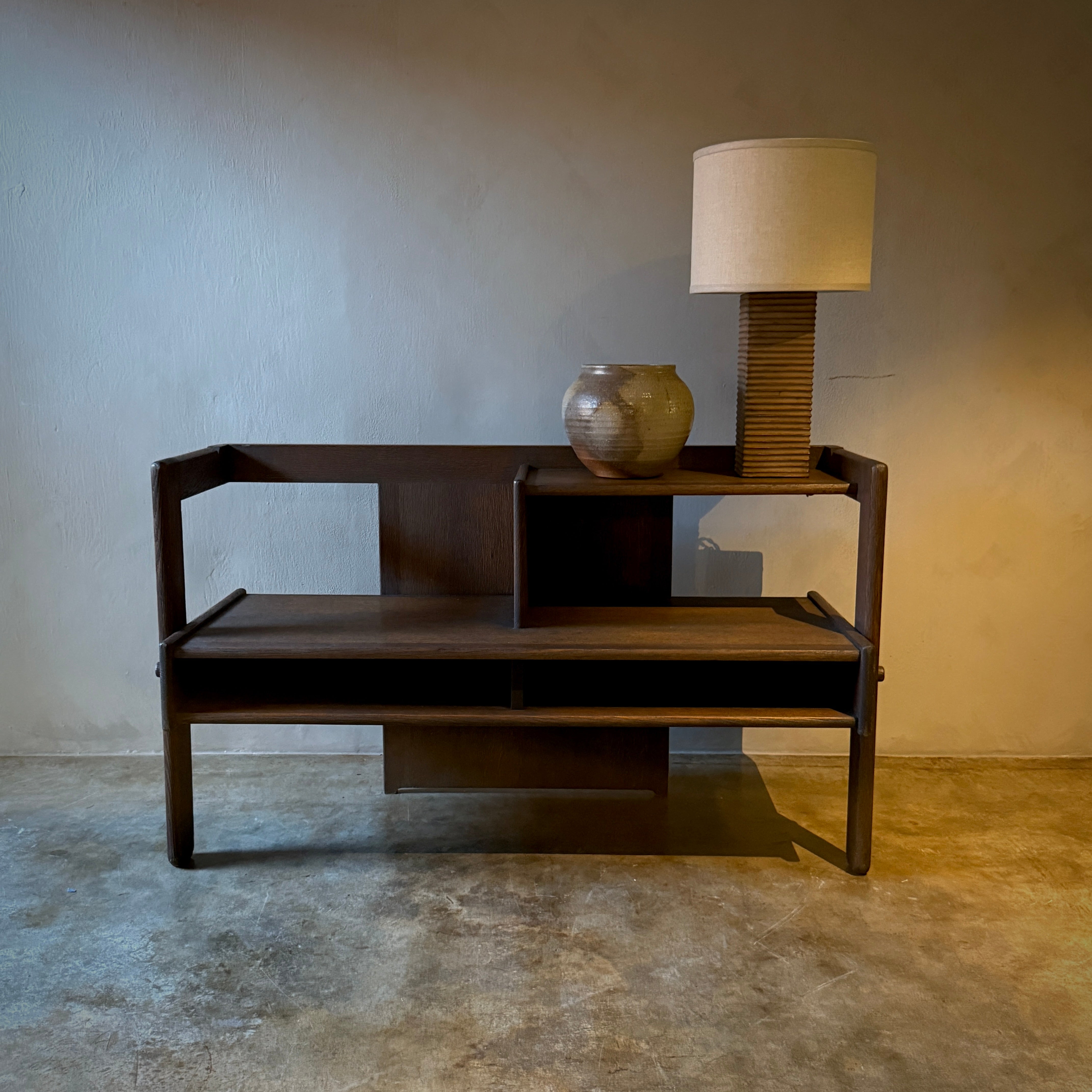 Oak Hall Bench With Table