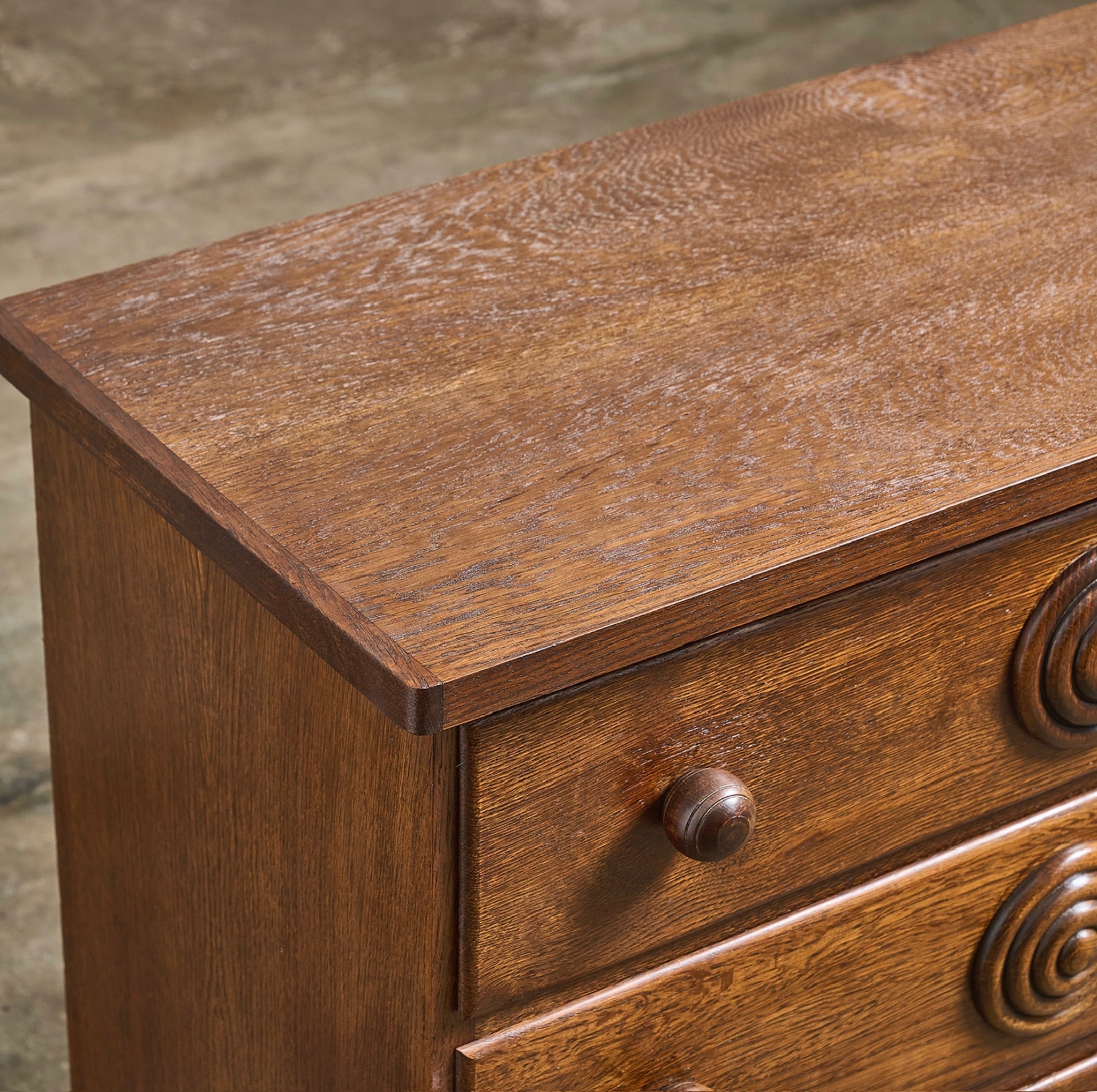 Charles Dudouyt Oak Chest of Drawers