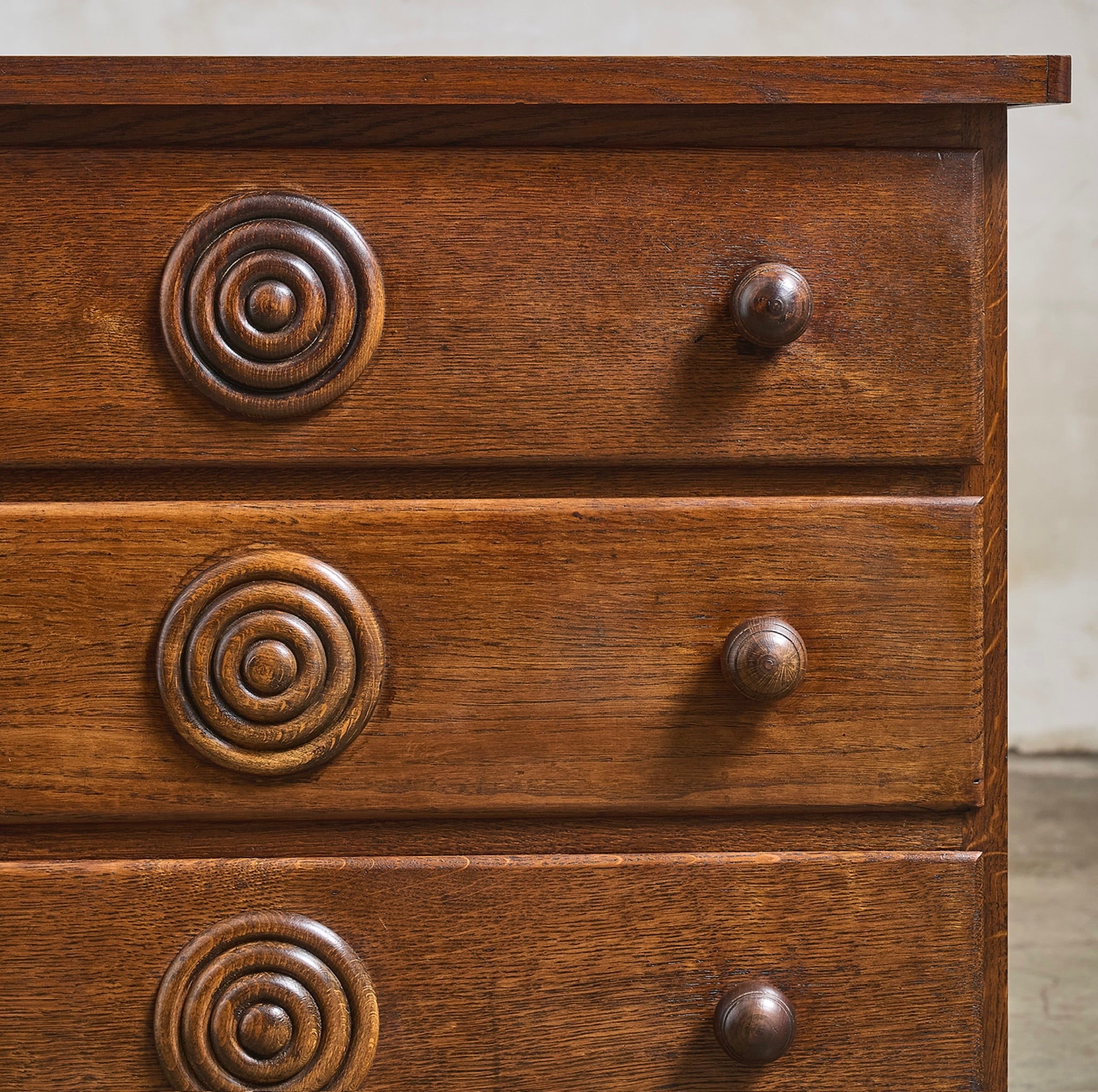Charles Dudouyt Oak Chest of Drawers