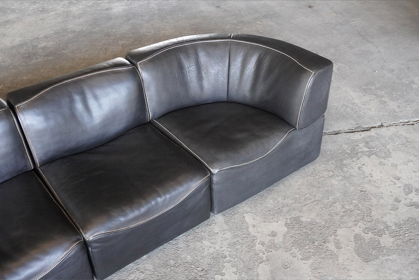 Black De Sede DS15 Modular Sofa