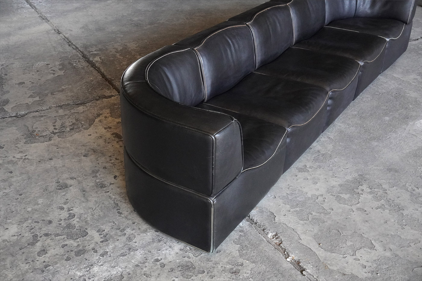 Black De Sede DS15 Modular Sofa