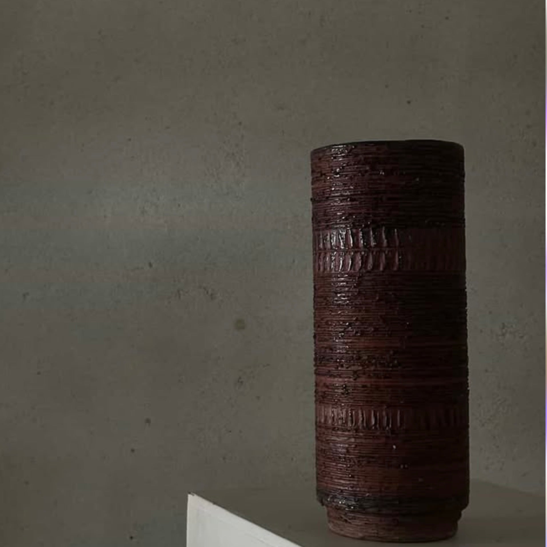 Tall Red Vase