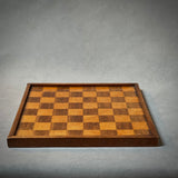 Inlaid Wooden Chess or Checker Board