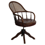 Mahogany Swivel Desk Chair