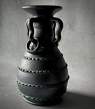 Black Stoneware Vase