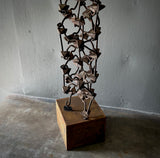 Mounted Metallic Sculpture