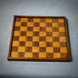 Inlaid Wooden Chess or Checker Board