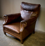 Brown Leather Arm Chair