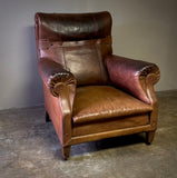 Brown Leather Arm Chair