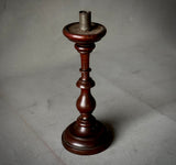 WOODEN CANDLESTICK IN WALNUT