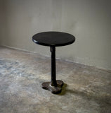 Small Iron Side Table with Wood Top