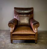 Brown Leather Arm Chair