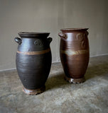 Pair of Large Stoneware Pots