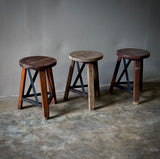 Industrial Wooden Stools