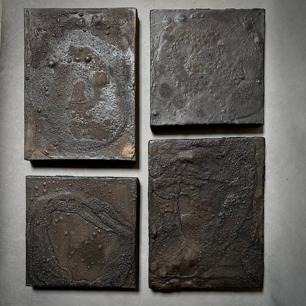 Set of Four Tar Paintings