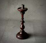 WOODEN CANDLESTICK IN WALNUT