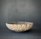 Large Reconstituted Stone Bowl