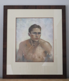 Gouache Painting of Young Man