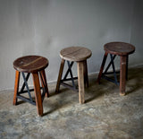 Industrial Wooden Stools