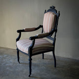 Ebonized Arm Chair