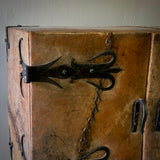 Primitive Leather Bar Cabinet