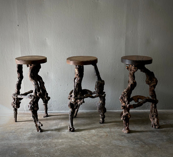 Grape Vine Stools Lee Stanton Antiques