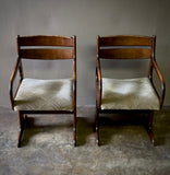 Pair of Brutalist Armchairs