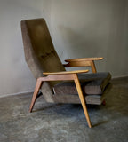 Swedish Midcentury Upholstered Armchair