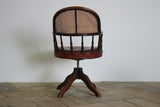 Mahogany Swivel Desk Chair