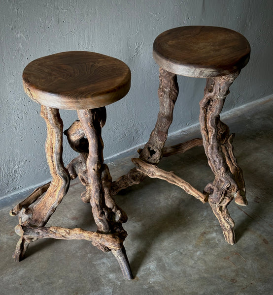 Grape Vine Stools Lee Stanton Antiques