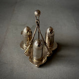 SILVER CONDIMENT SET