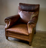 Brown Leather Arm Chair