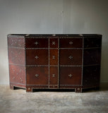 Studded Leather Stick Stand