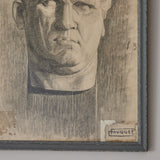 Framed Drawing of Bust