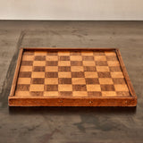 Inlaid Wooden Chess or Checker Board
