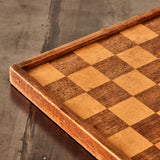 Inlaid Wooden Chess or Checker Board