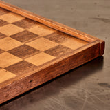 Inlaid Wooden Chess or Checker Board