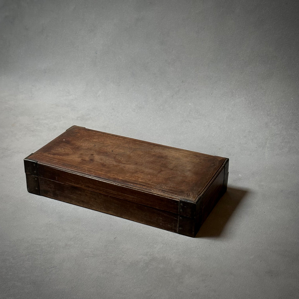 Wood Box with Metal Corners