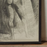 Academic Charcoal Drawing of Nude