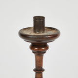 WOODEN CANDLESTICK IN WALNUT
