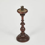 WOODEN CANDLESTICK IN WALNUT