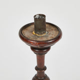 WOODEN CANDLESTICK IN WALNUT