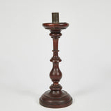 WOODEN CANDLESTICK IN WALNUT