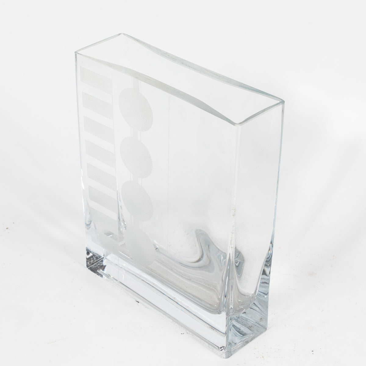 GLASS ETCHED VASES