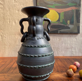 Black Stoneware Vase