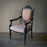 Ebonized Arm Chair