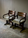 Pair of Brutalist Armchairs