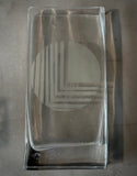 GLASS ETCHED VASES