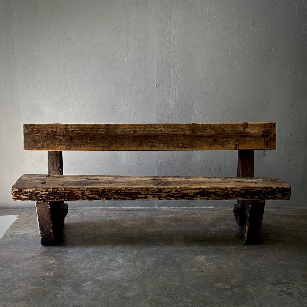 Rustic Wood Bench